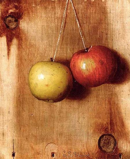 DeScott Evans De Scott Evans: Hanging Apples Sweden oil painting art